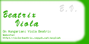 beatrix viola business card